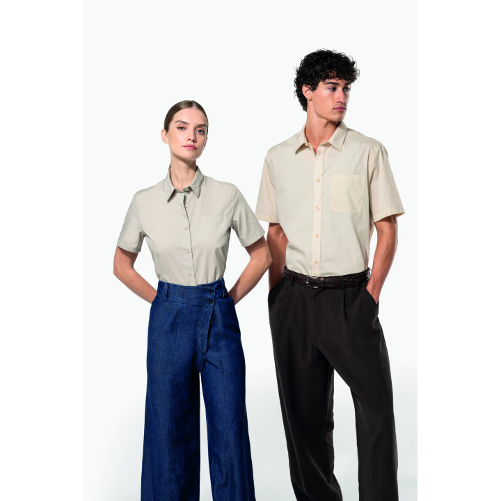Chemise popeline polycoton manches