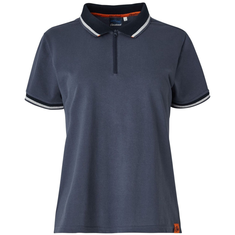 Polo de Travail Femme Chill Marine Lavé