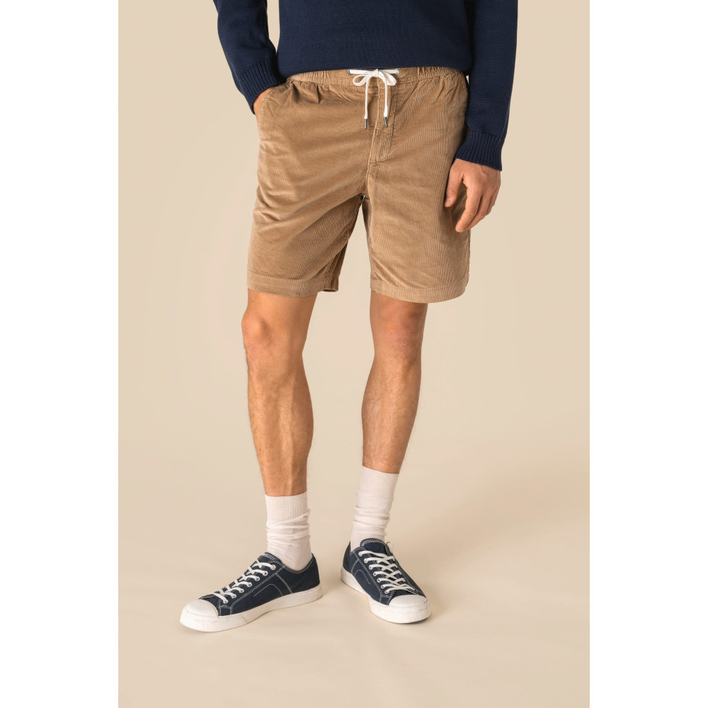 Short homme écoresponsable velours côtelé personnalisable