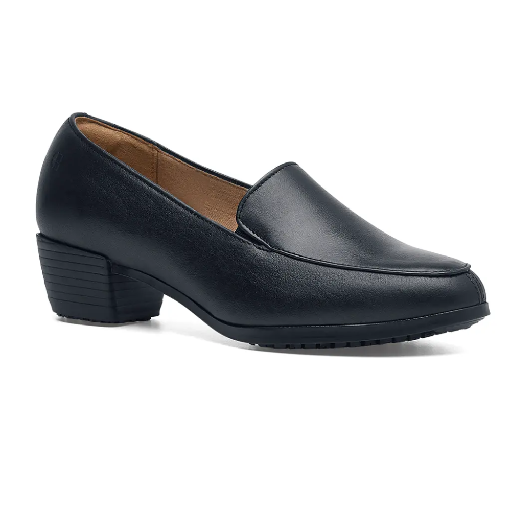 Chaussure de travail femme antidérapante cuir noir SFC