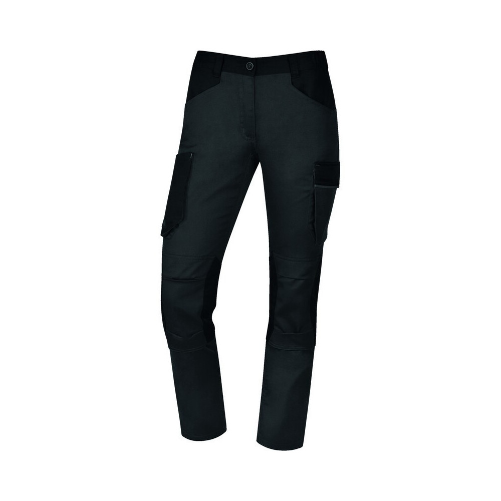 Pantalon de travail femme coupe regular 7 poches avec poches genoux