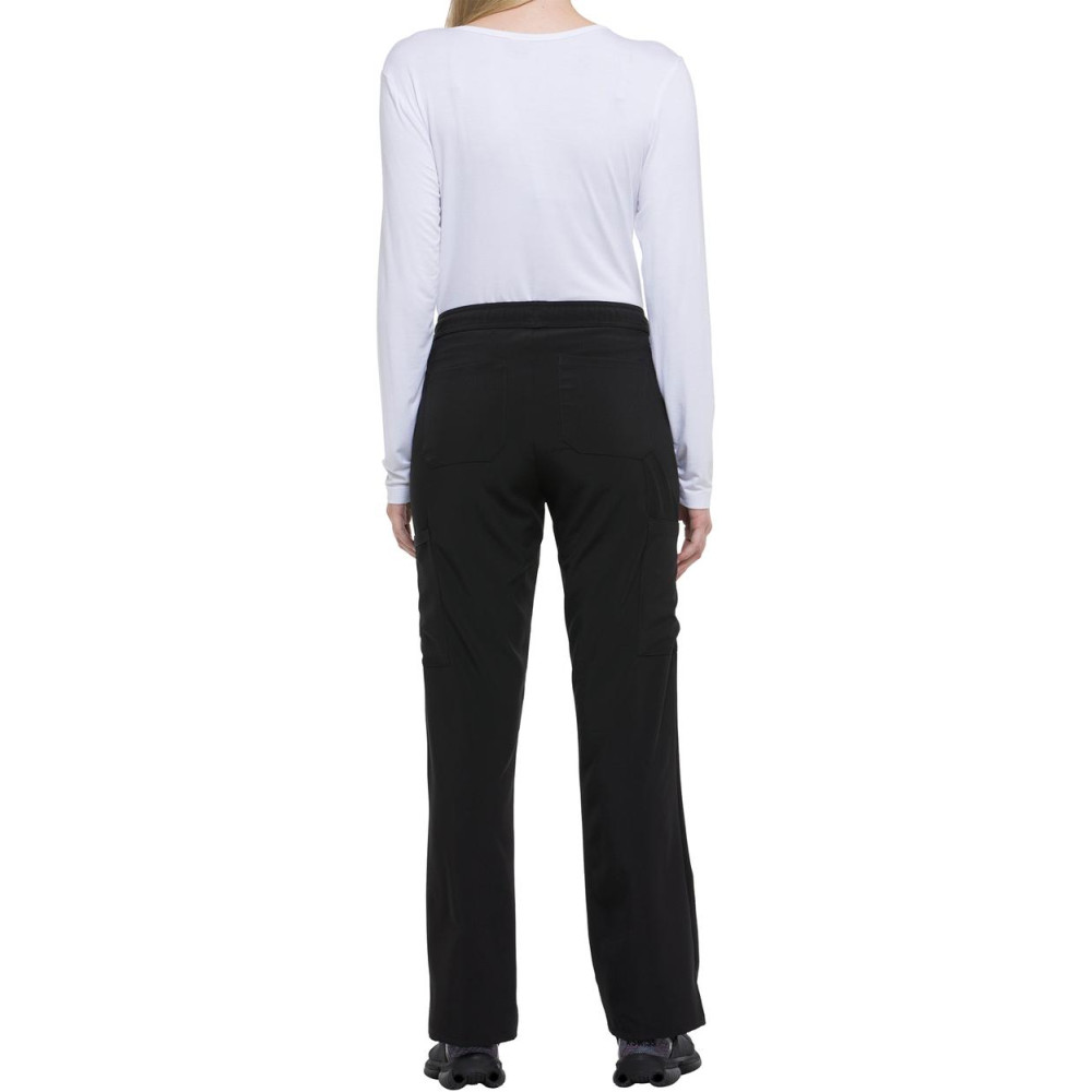 Pantalon à taille mi-haute avec cordon de serrage pour femme