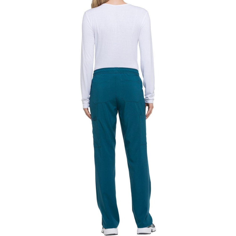 Pantalon à taille mi-haute avec cordon de serrage pour femme