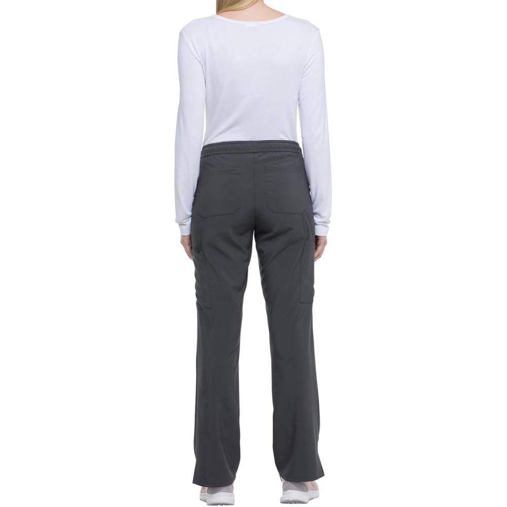 Pantalon à taille mi-haute avec cordon de serrage pour femme