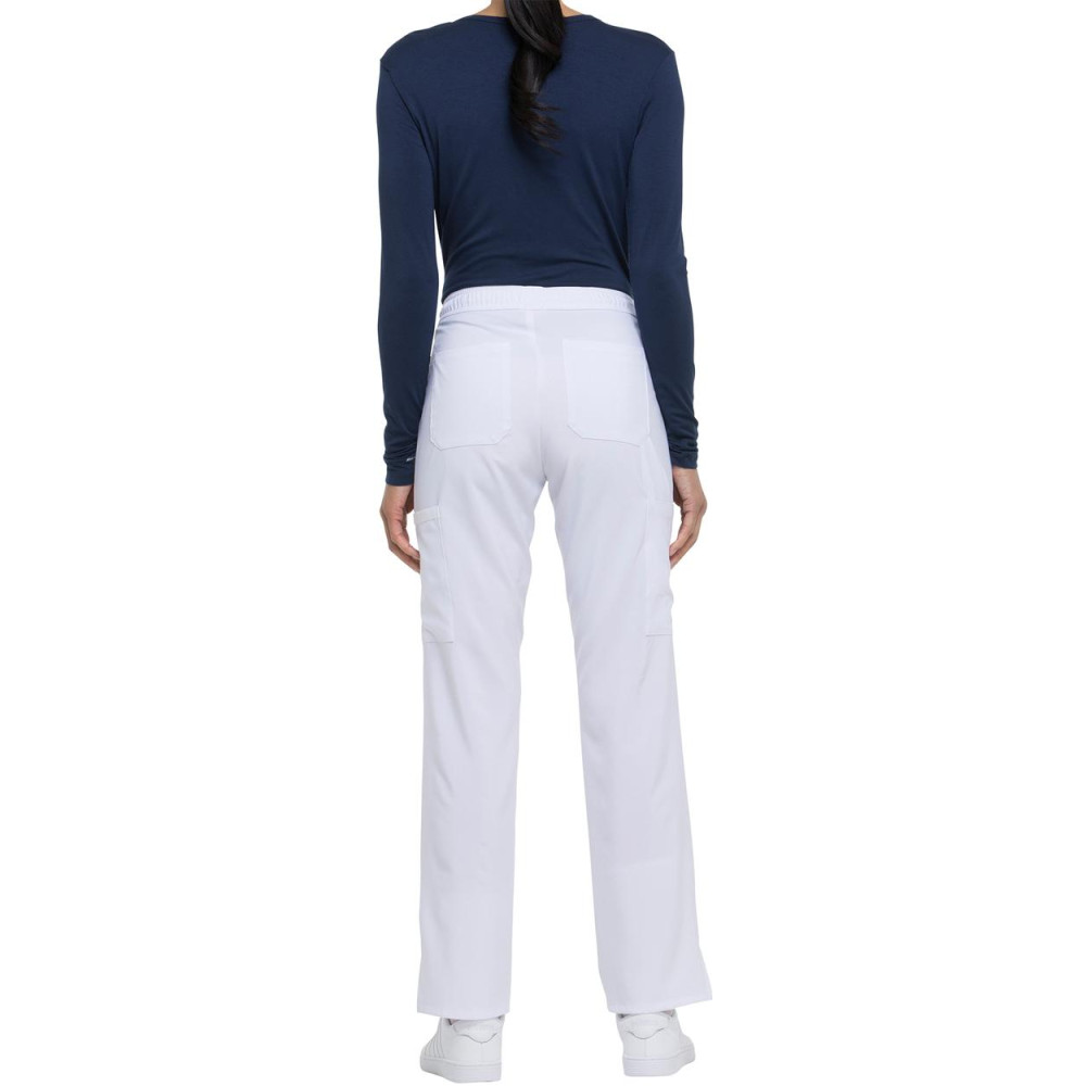 Pantalon à taille mi-haute avec cordon de serrage pour femme