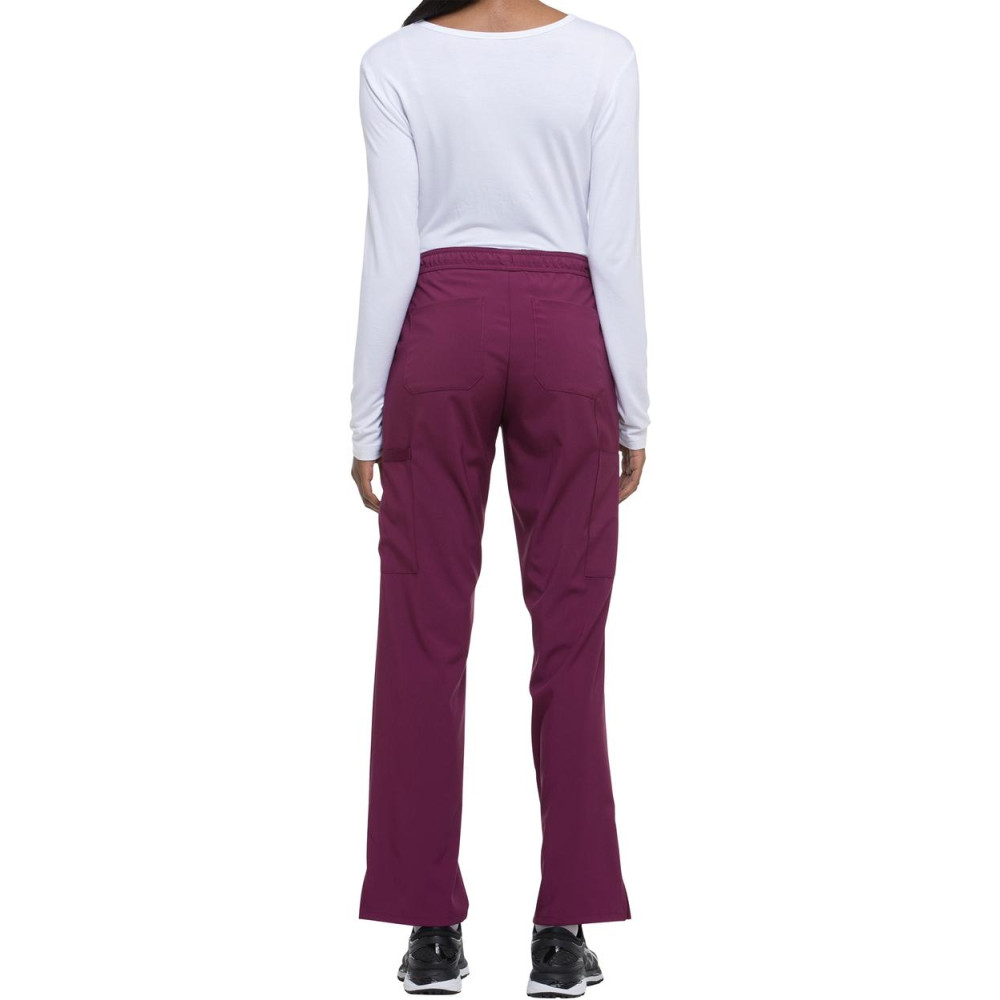 Pantalon à taille mi-haute avec cordon de serrage pour femme