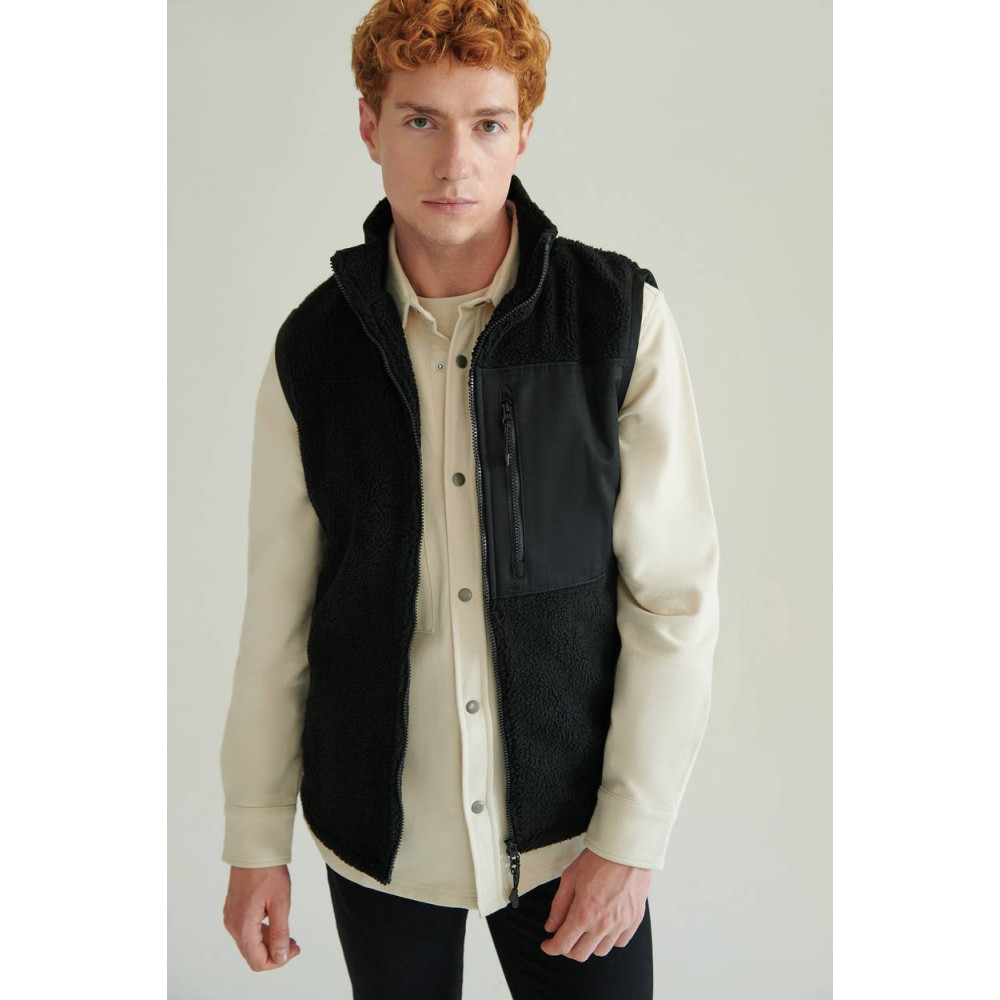 Gilet sherpa recyclé