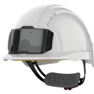 Casque de sécurité EVOLite® avec porte badge, ventilé, serrage crémaillère