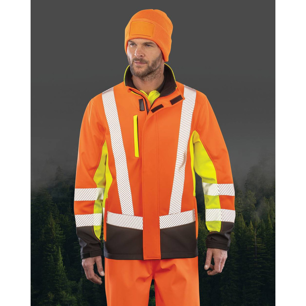 Veste softshell de sécurité recyclé 3 couches 