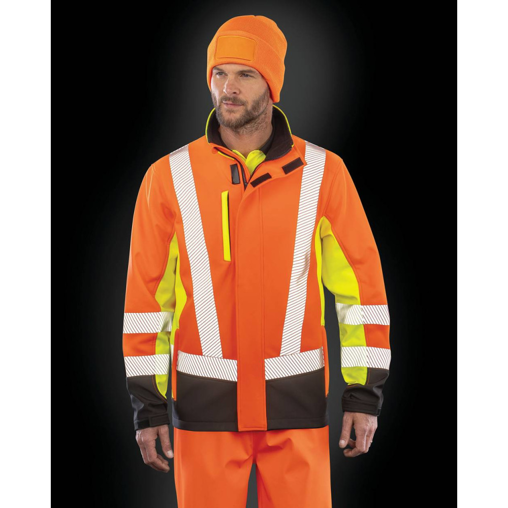 Veste softshell de sécurité recyclé 3 couches 