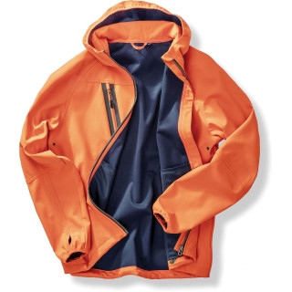 Veste Softshell 3 couches recyclée à capuche unisexe