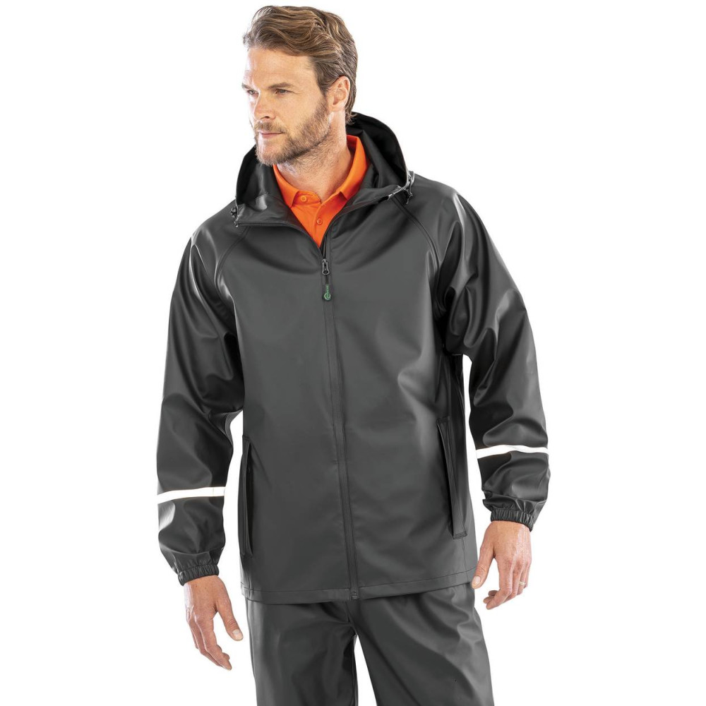 Veste imperméable Prism PU avec bandes réfléchissantes 