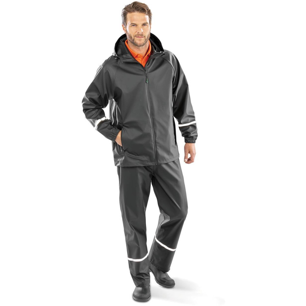 Veste imperméable Prism PU avec bandes réfléchissantes 
