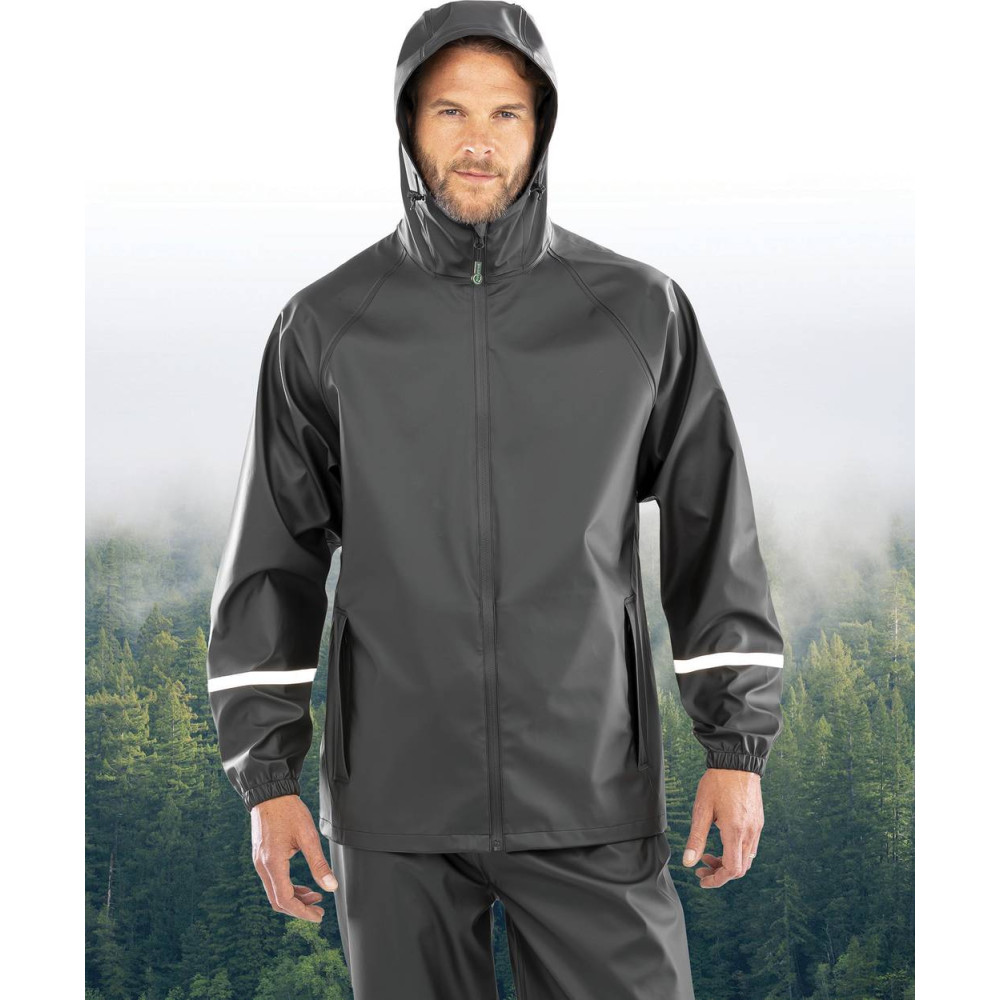 Veste imperméable Prism PU avec bandes réfléchissantes 