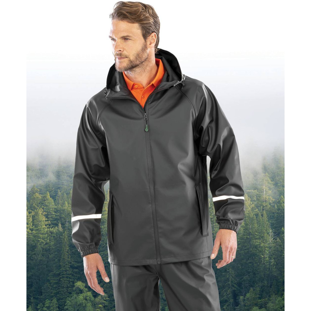 Veste imperméable Prism PU avec bandes réfléchissantes 
