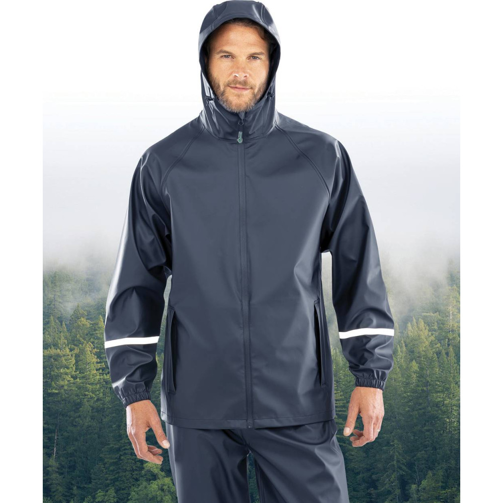 Veste imperméable Prism PU avec bandes réfléchissantes 