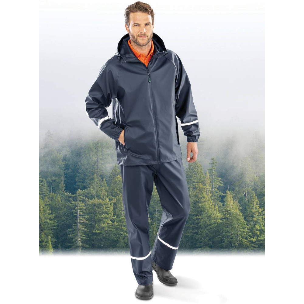 Veste imperméable Prism PU avec bandes réfléchissantes 