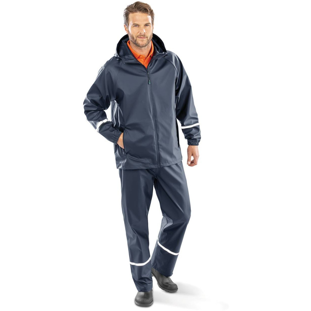 Veste imperméable Prism PU avec bandes réfléchissantes 