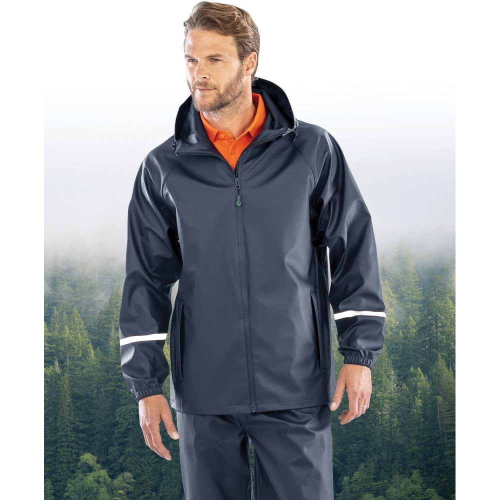 Veste imperméable Prism PU avec bandes réfléchissantes 