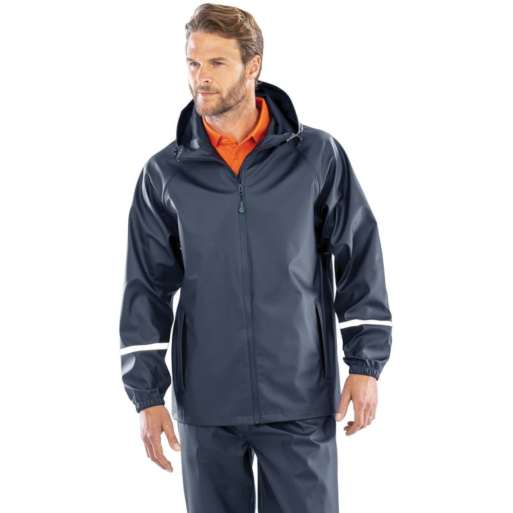 Veste imperméable Prism PU avec bandes réfléchissantes 
