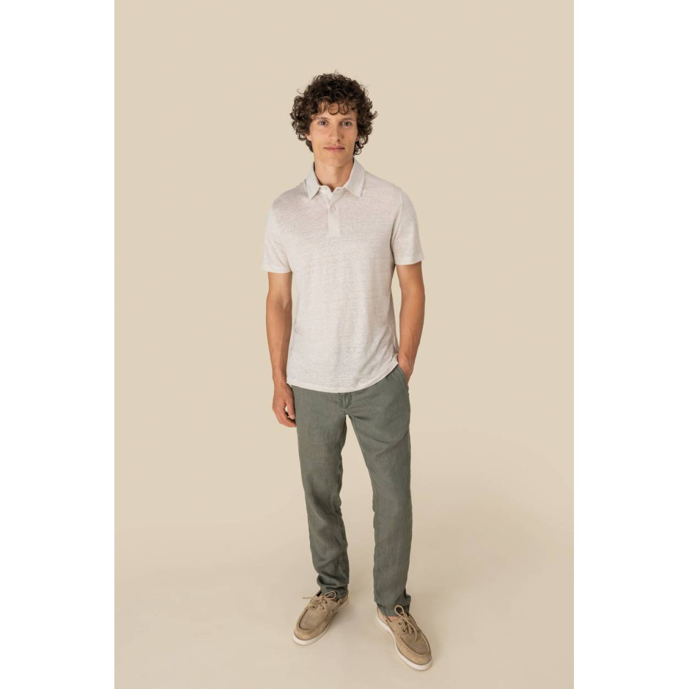 Polo en lin homme
