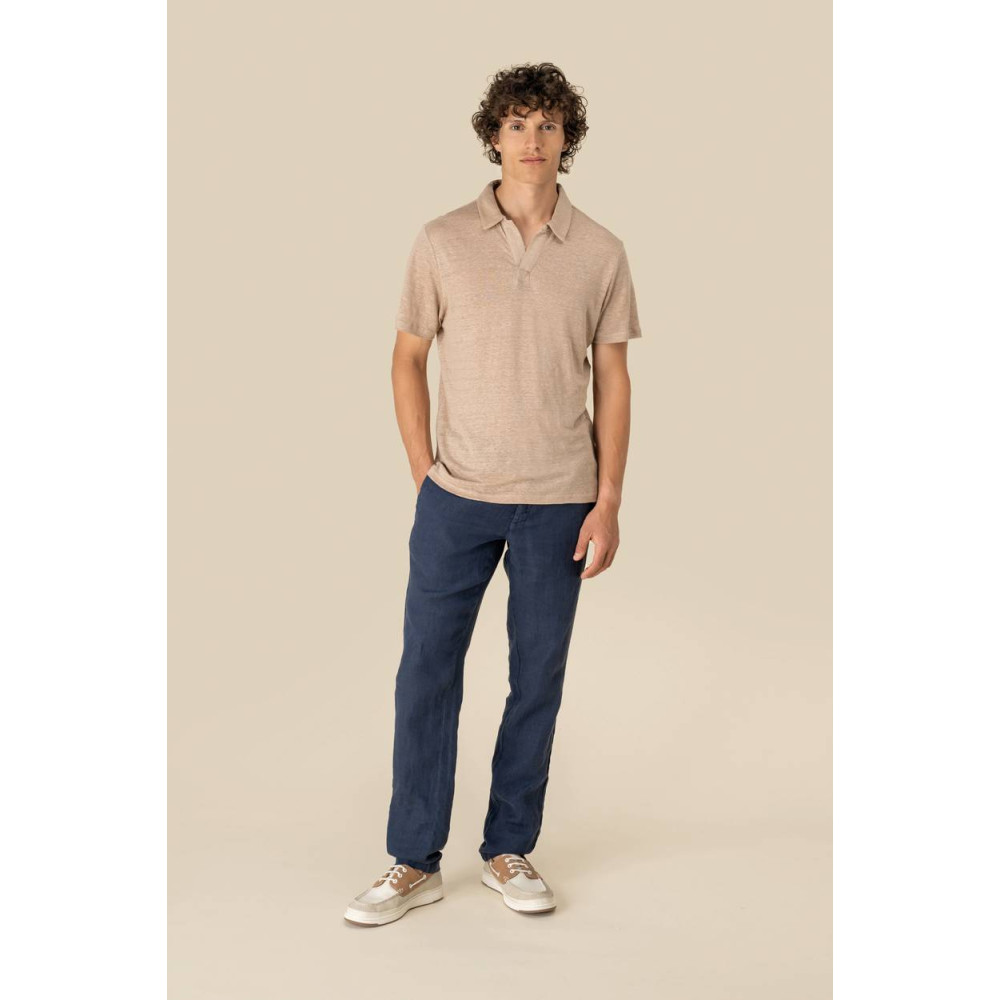 Polo en lin homme