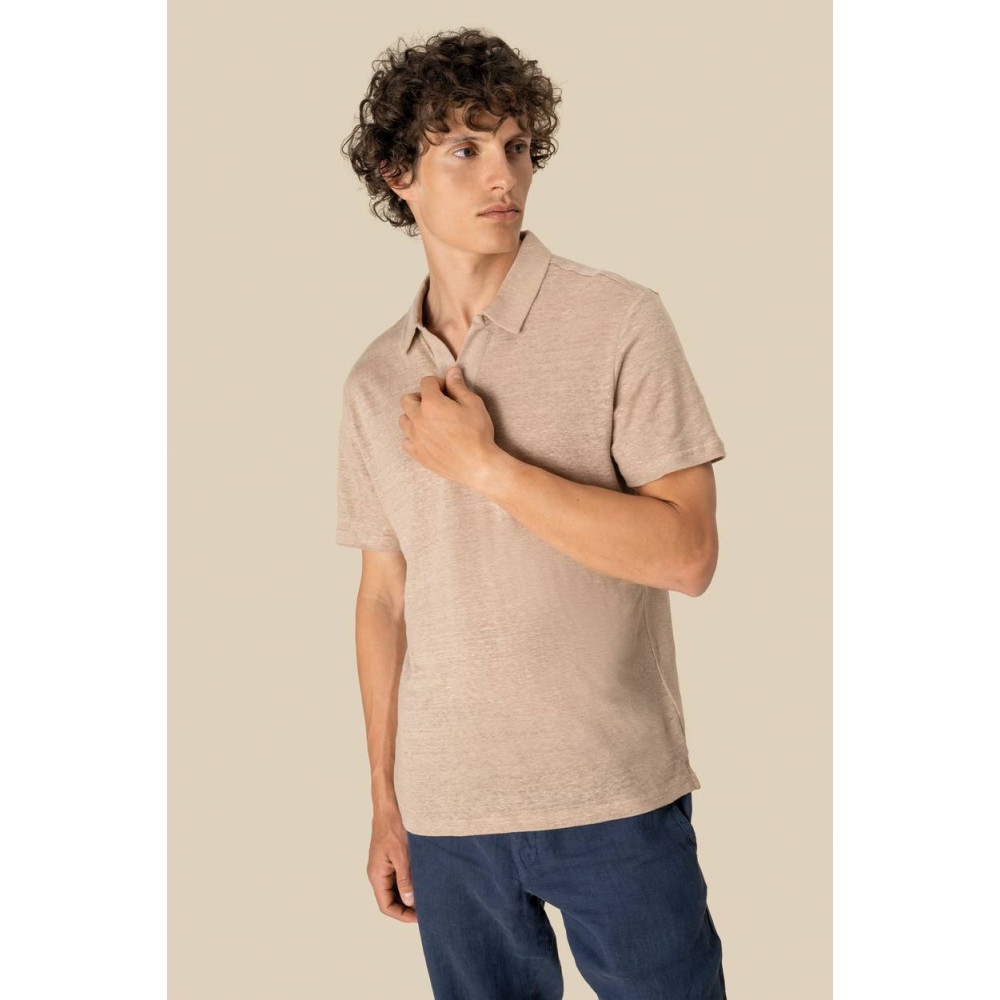 Polo en lin homme