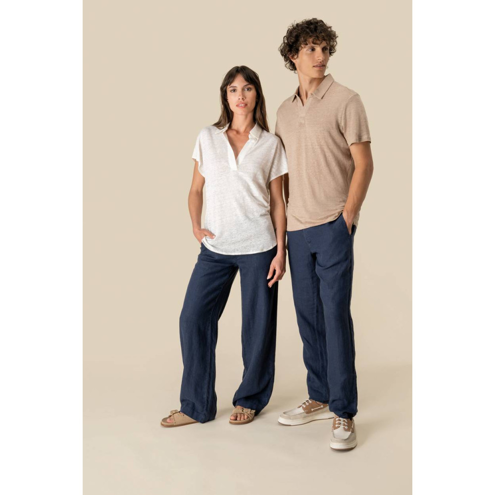 Polo en lin homme