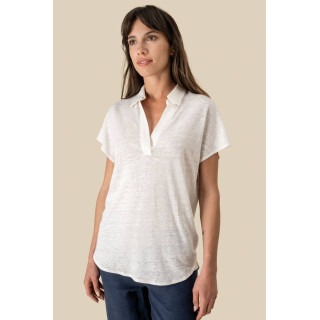 Polo en lin femme 
