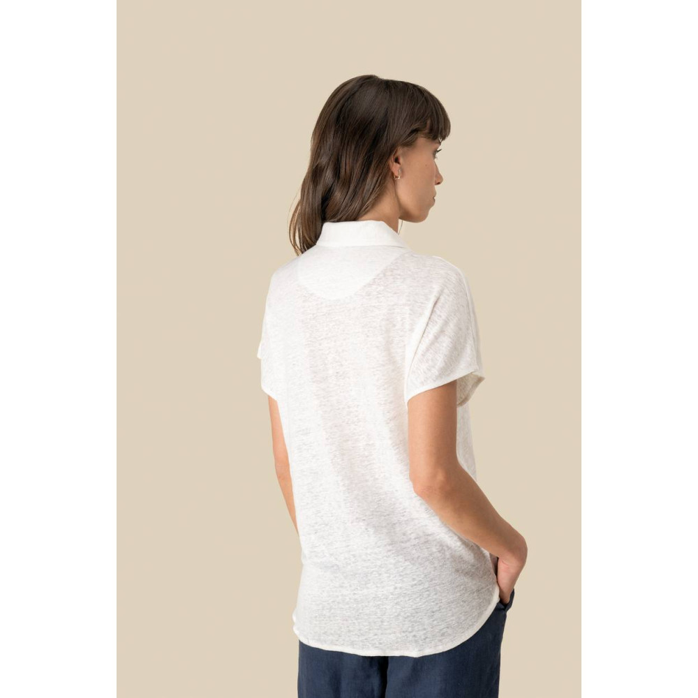 Polo en lin femme 