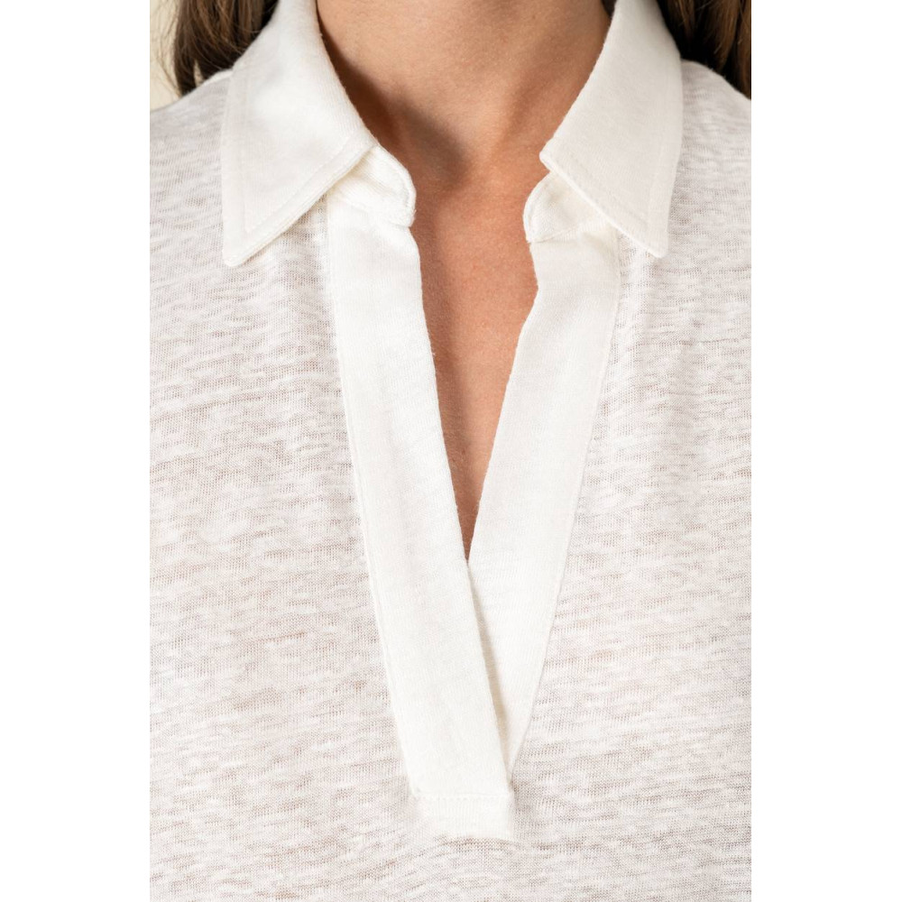 Polo en lin femme 
