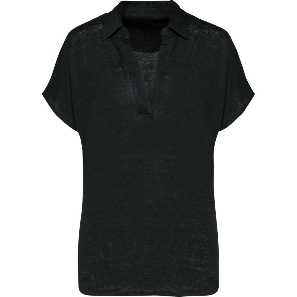 Polo en lin femme 