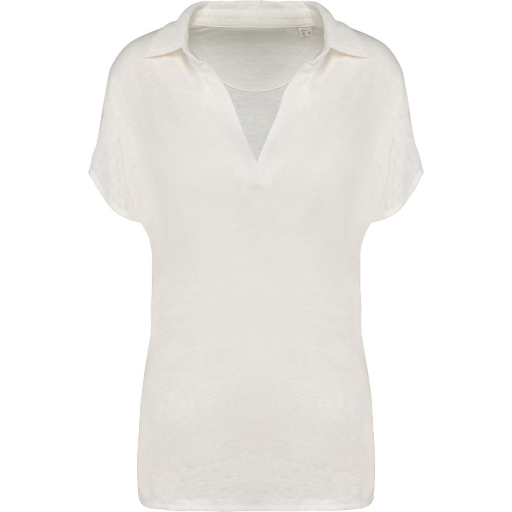 Polo en lin femme 