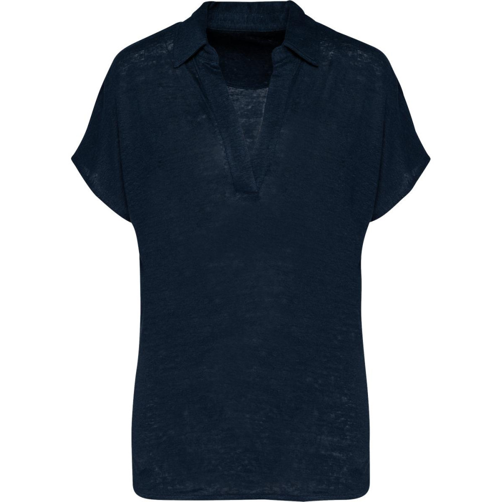 Polo en lin femme 