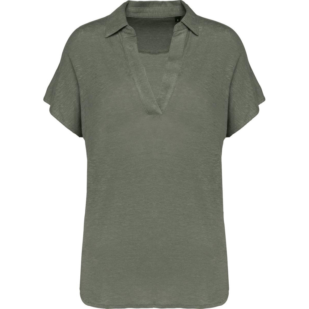 Polo en lin femme 
