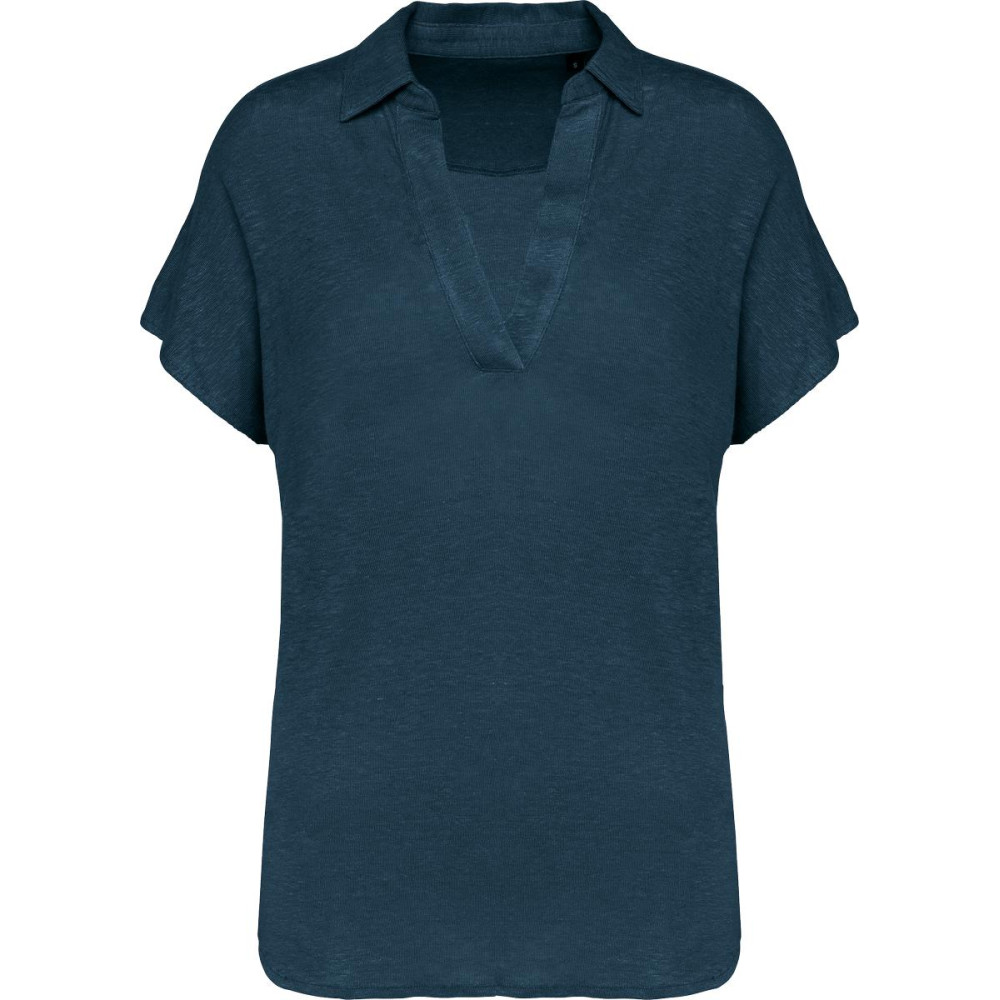 Polo en lin femme 