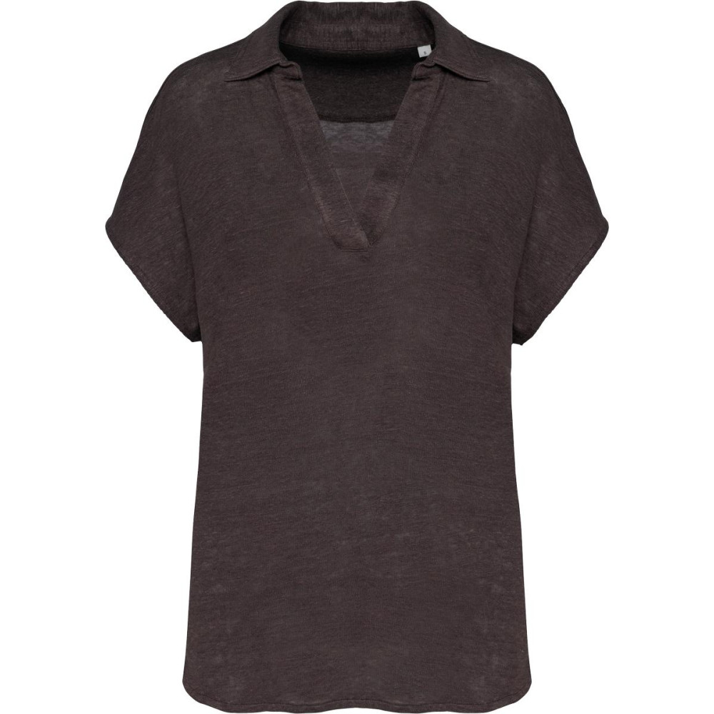 Polo en lin femme 