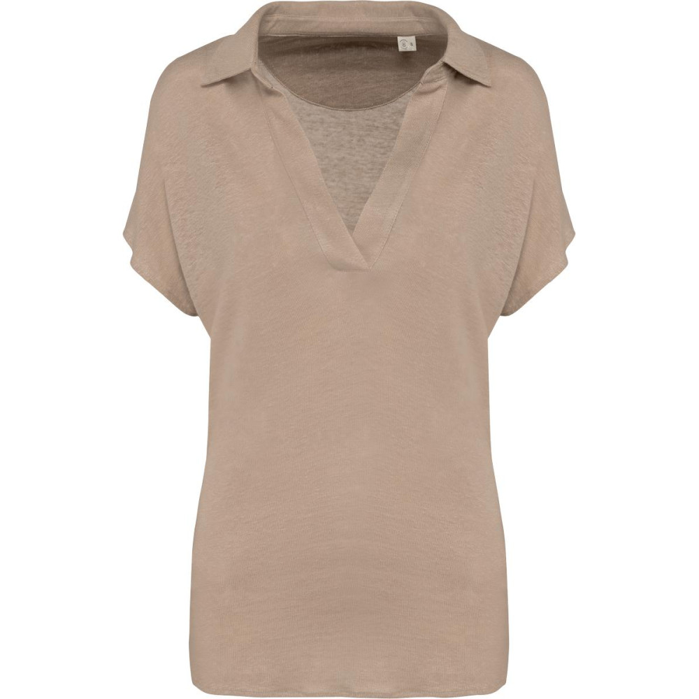 Polo en lin femme 