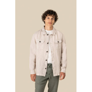 Surchemise délavée en lin homme