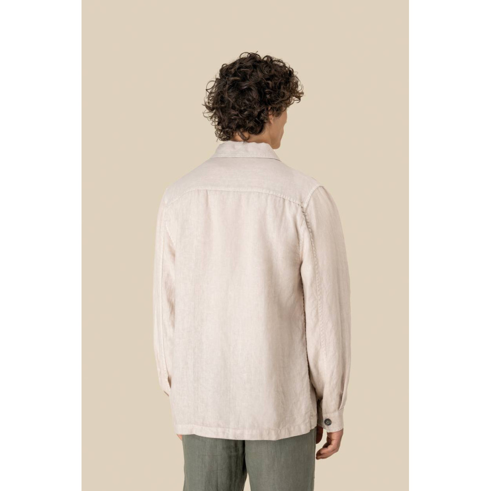 Surchemise délavée en lin homme