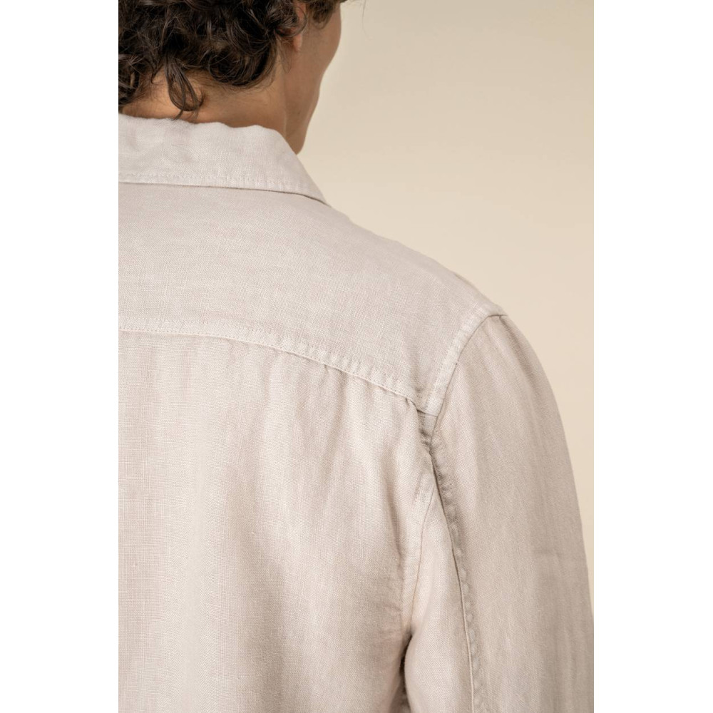Surchemise délavée en lin homme