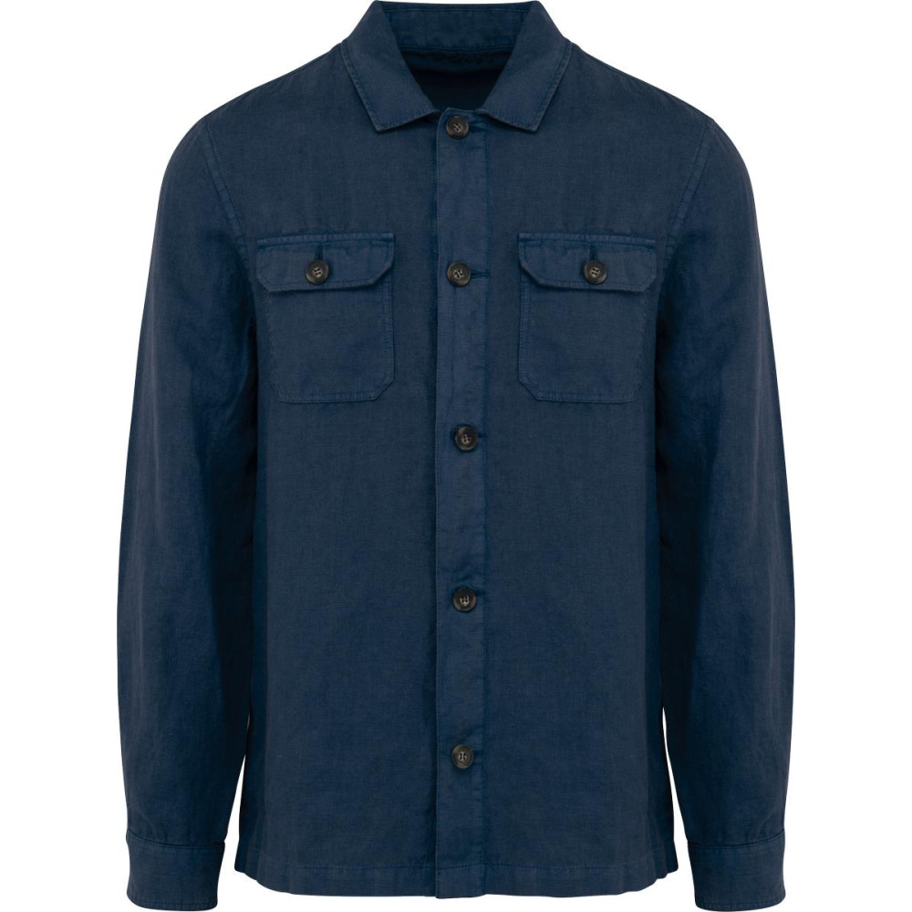 Surchemise délavée en lin homme