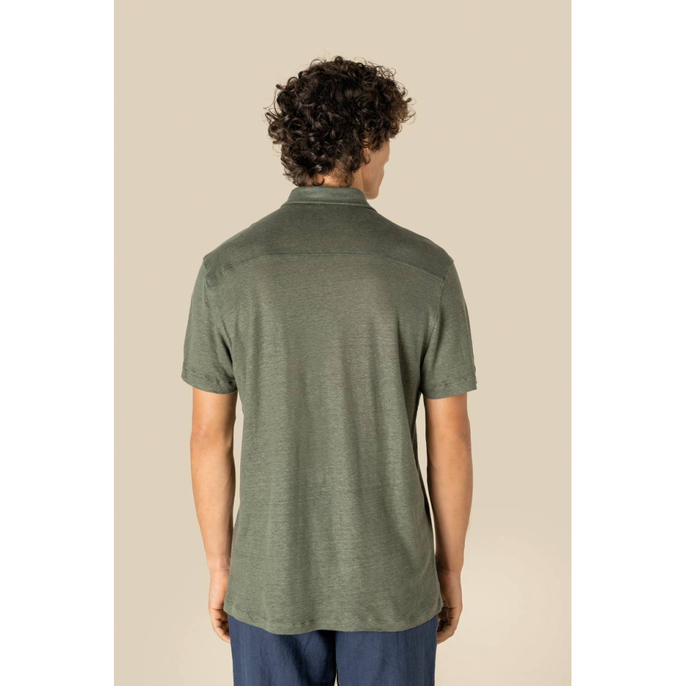Chemise à manches courtes en lin homme