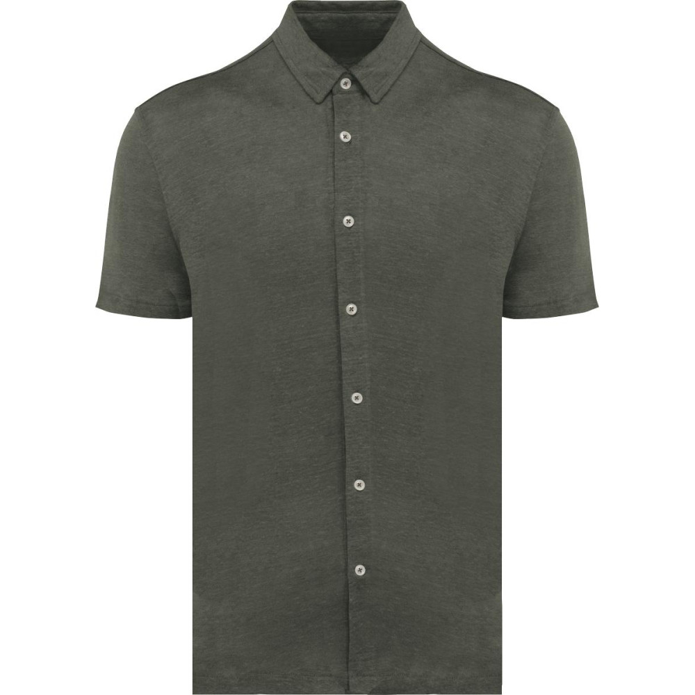 Chemise à manches courtes en lin homme