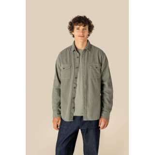 Surchemise écoresponsable délavée en velours cōtelé homme