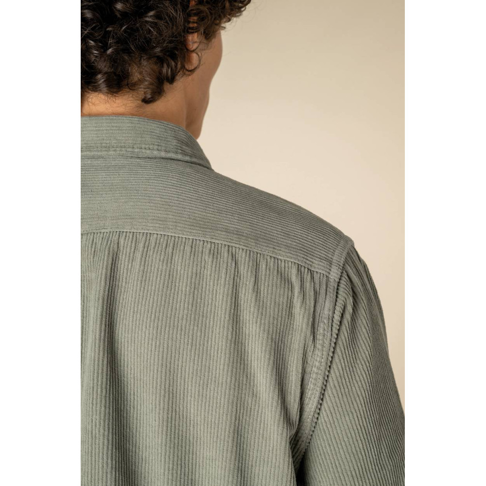 Surchemise écoresponsable délavée en velours cōtelé homme