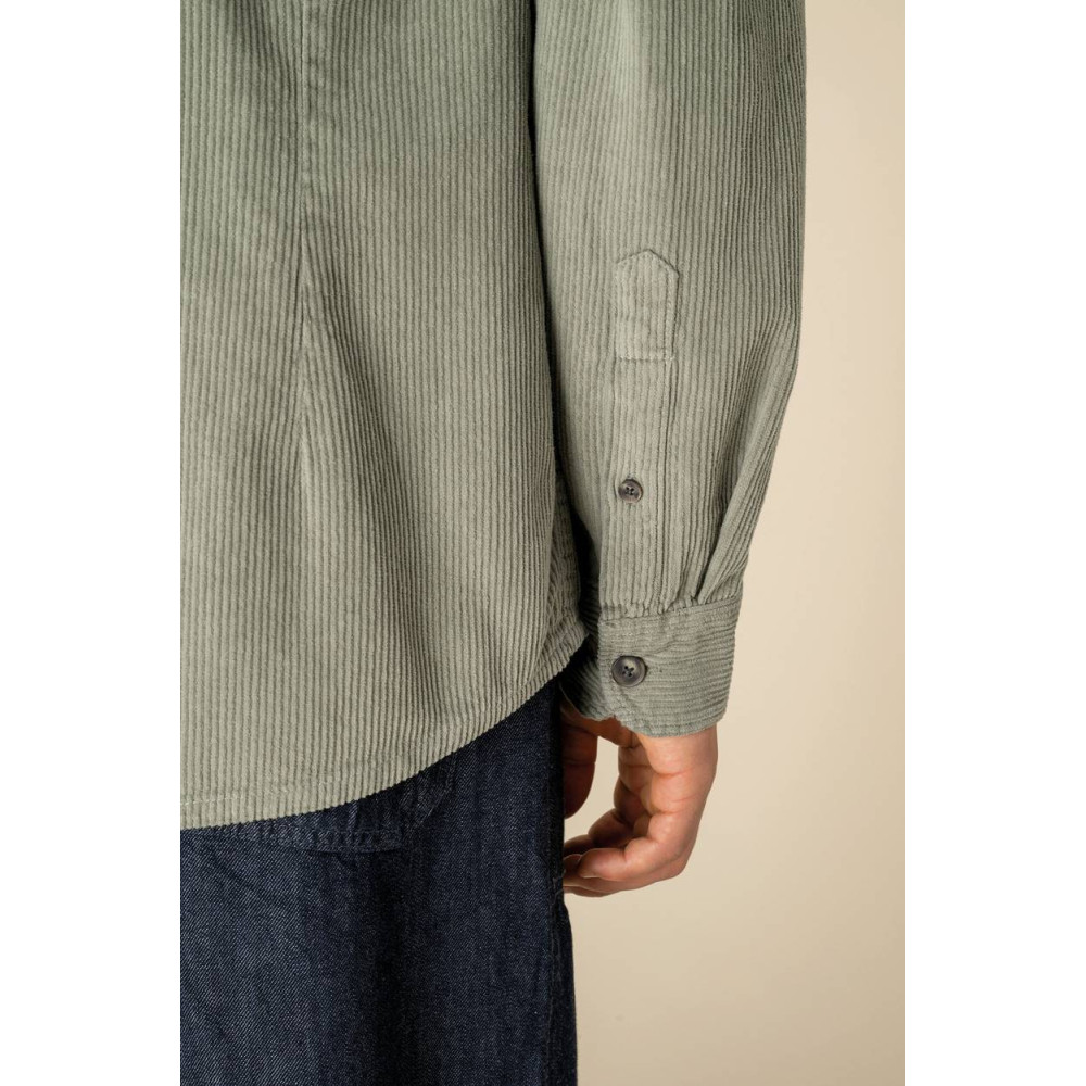 Surchemise écoresponsable délavée en velours cōtelé homme