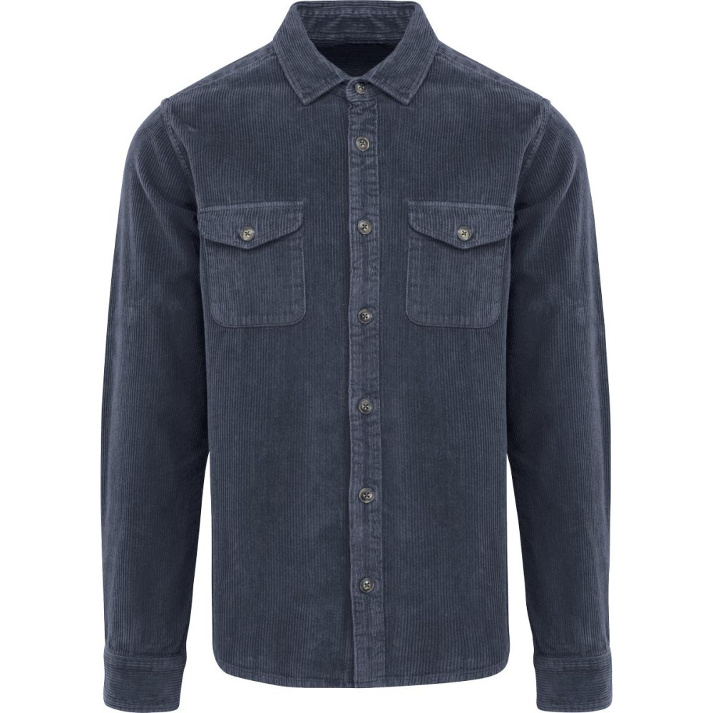 Surchemise écoresponsable délavée en velours cōtelé homme