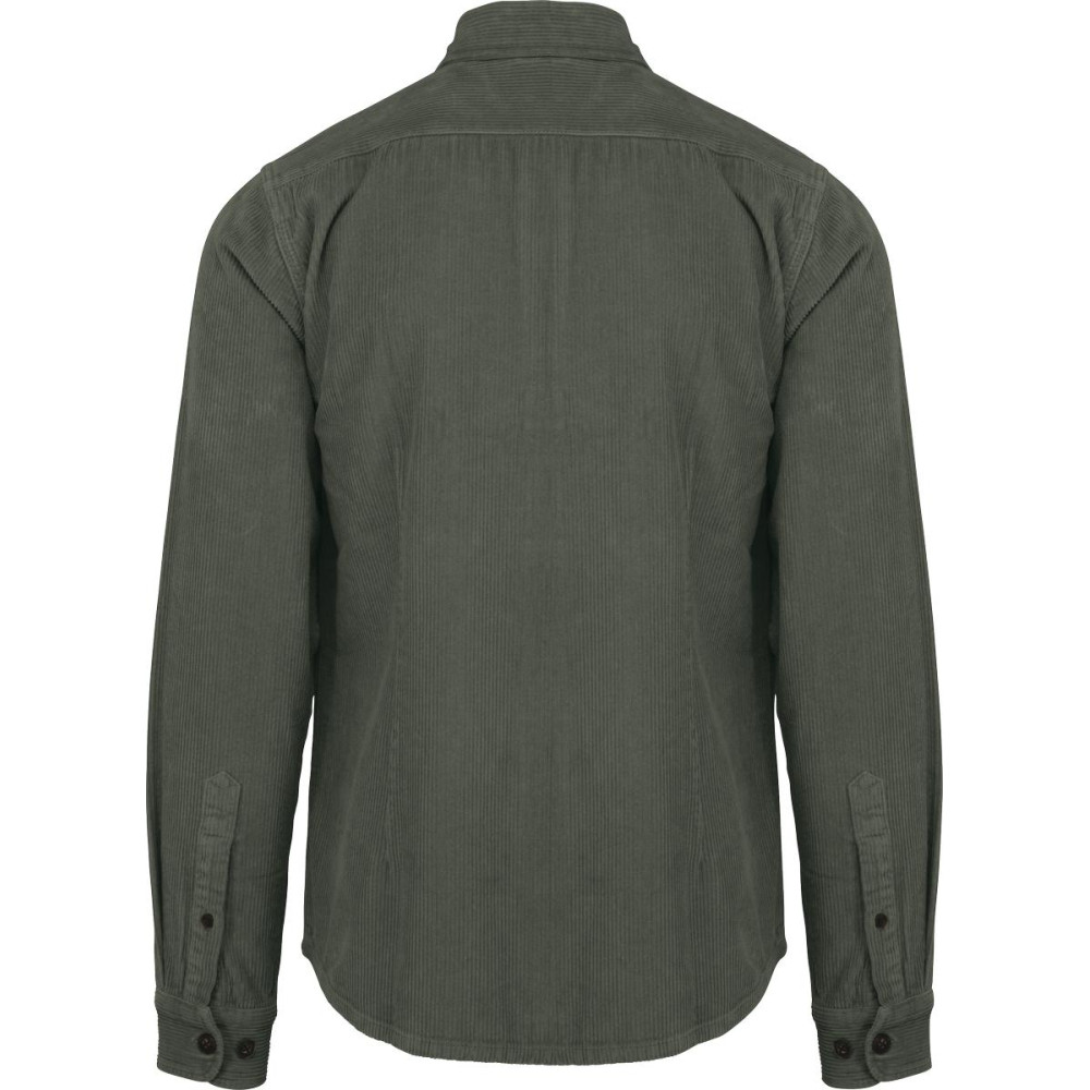 Surchemise écoresponsable délavée en velours cōtelé homme