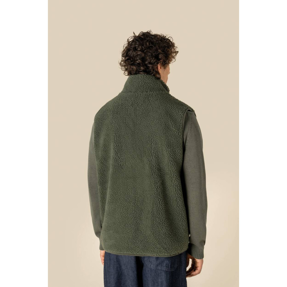 Veste sans manches en sherpa homme